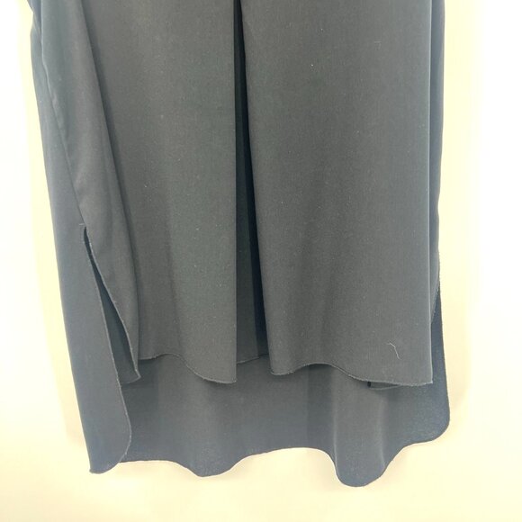 Aritzia Wilfred Black Sleeveless Split Neck Blouse Women's Small - Picture 3 of 6